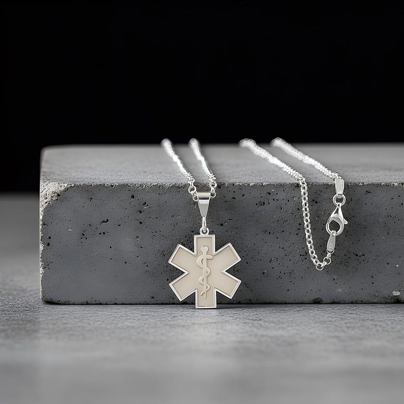 Personalized Medical Alert Necklace | 925 Sterling Silver | Gifts for ...