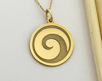 925 Sterling Silver Koru Spiral Necklace: Personalized Maori Jewelry, Gift For Her