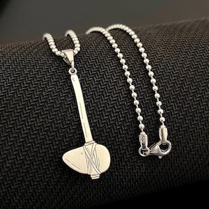 Sterling Silver Stone Axe Necklace: Primitive Caveman Pendant, History Gift