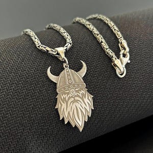 Viking Warrior Necklace For Men, 925 Sterling Silver, Norse Mythology Jewelry, Handmade Men&#39;s Pendant, Bold Warrior Gift For Him