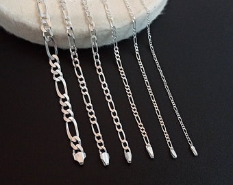 925 Sterling Silver Figaro Bracelet for Men and Women, Figaro Link Chain Bracelet, Figaro Bracelet Men, Silver Mens Bracelet, Gift for Him - Etsy 925 Sterling Silver Figaro Bracelet for Men and Women, Figaro Link Chain Bracelet, Figaro Bracelet Men, Silver Mens Bracelet, Gift for Him - Etsy