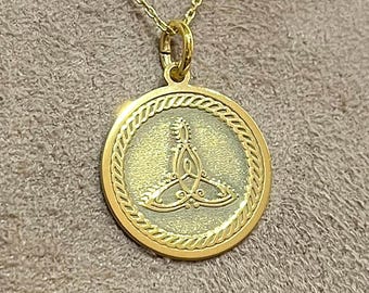 925 Sterling Silver Celtic Knot Mother and Child Necklace | Personalized Gift