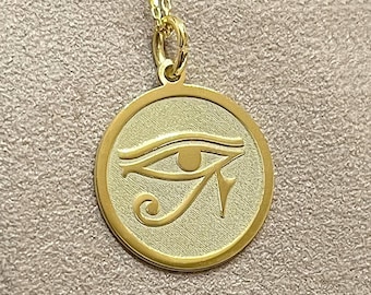 925 Sterling Silver Eye of Horus Necklace: Personalized Egyptian Jewelry