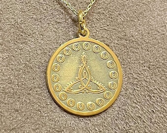 925 Sterling Silver Celtic Knot Mother and Child Pendant Necklace, Gift For Her