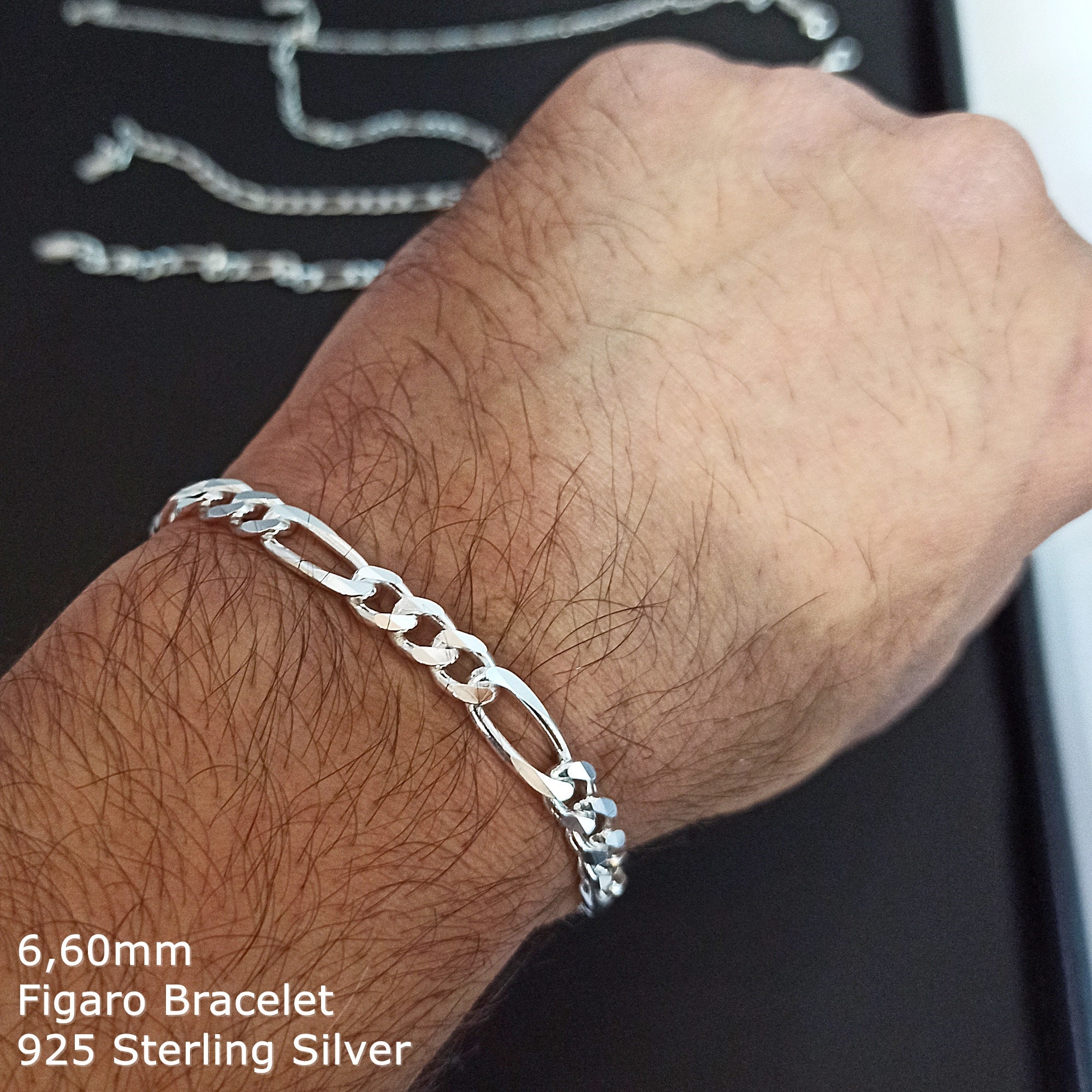 925 Sterling Silver Figaro Bracelet for Men and Women, Figaro Link Chain Bracelet, Figaro Bracelet Men, Silver Mens Bracelet, Gift for Him - Etsy 925 Sterling Silver Figaro Bracelet for Men and Women, Figaro Link Chain Bracelet, Figaro Bracelet Men, Silver Mens Bracelet, Gift for Him - Etsy