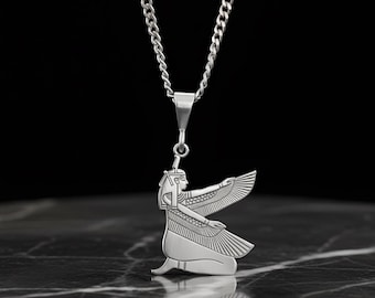 Egyptian Goddess Necklace | Sterling Silver | Egyptian Jewelry | Gifts For Him
