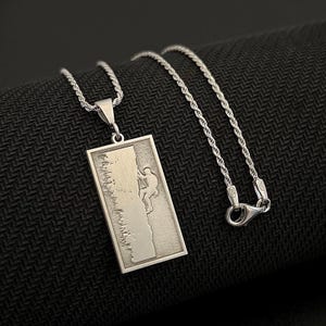 Mountain Climber Necklace For Men, 925 Sterling Silver Mountain Climber Pendant, Mountain Adventure Jewelry, Rock Climbing Gift For Men