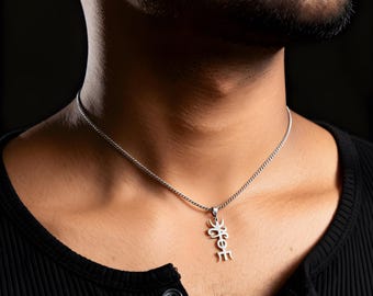 Odin Runic Necklace For Men, 925 Sterling Silver, Viking Jewelry, Gifts For Him