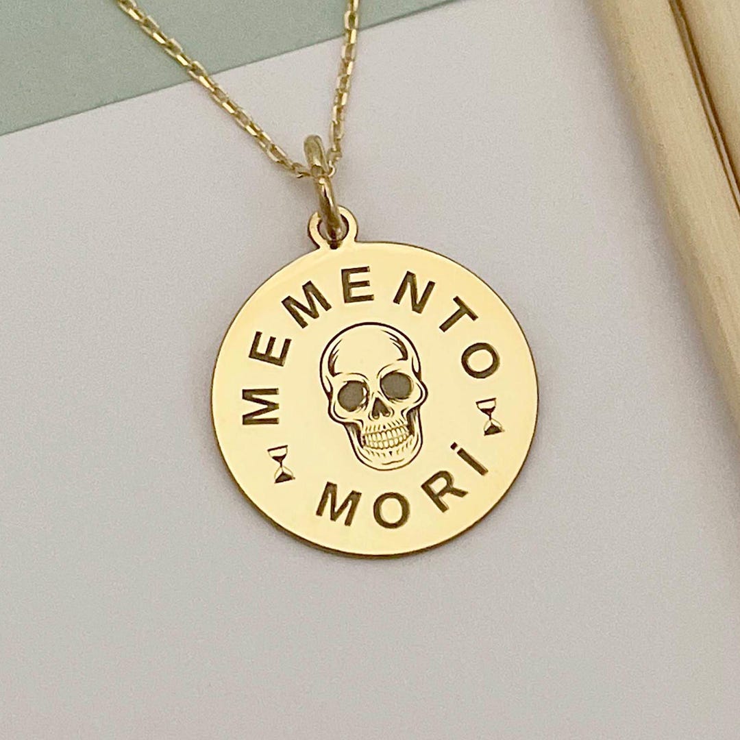 Memento Mori Necklace – 925 Sterling Silver Skull Pendant ...