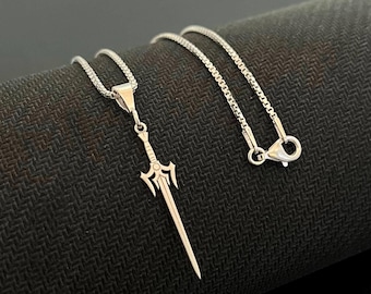 Knight Sword Necklace Sterling Silver | Medieval Warrior Jewelry | Gifts For Him