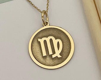 925 Sterling Silver Virgo Necklace: Personalized Zodiac Jewelry