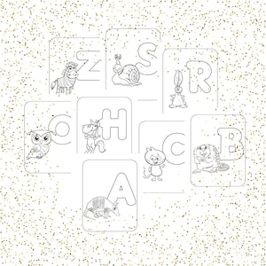 Animal Alphabet Coloring Pages: Fun Learning Activity (PDF Download)