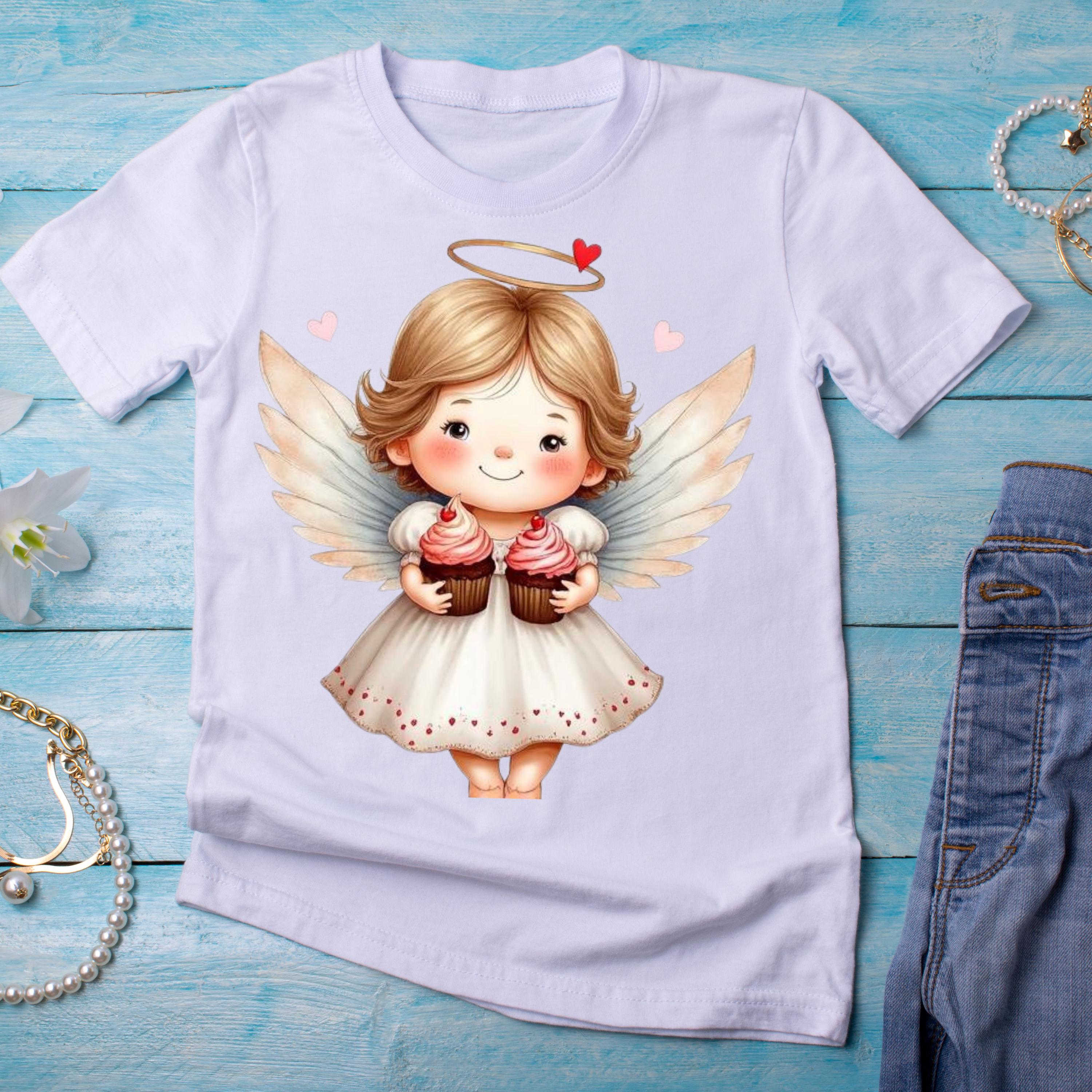 Magical Valentine Angel Clipart | Love Angels PNG Bundle | Watercolor ...