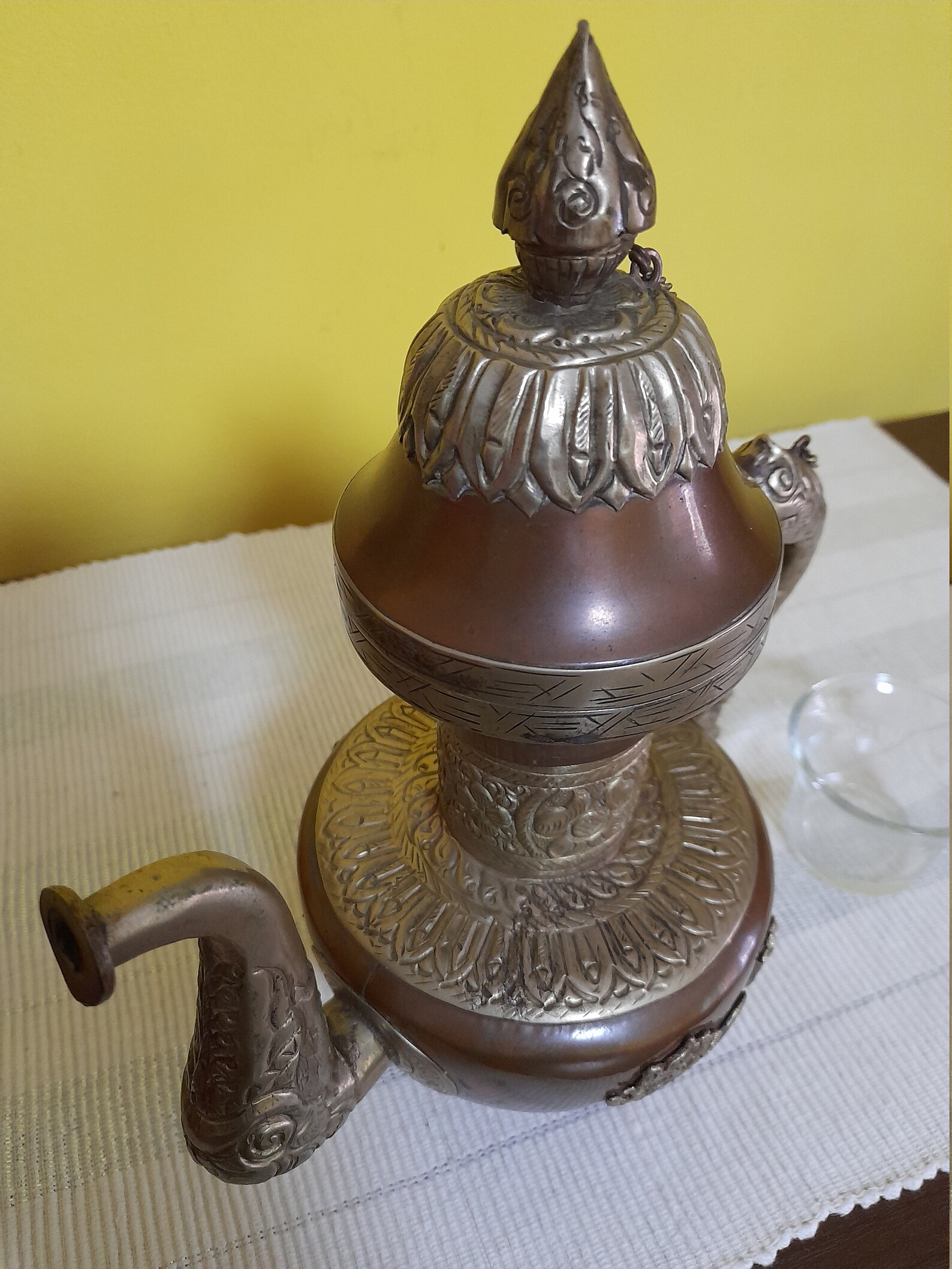 ANTIQUE TIBETAN TEAPOT Middle East Hand Made Ornate Asian Etsy