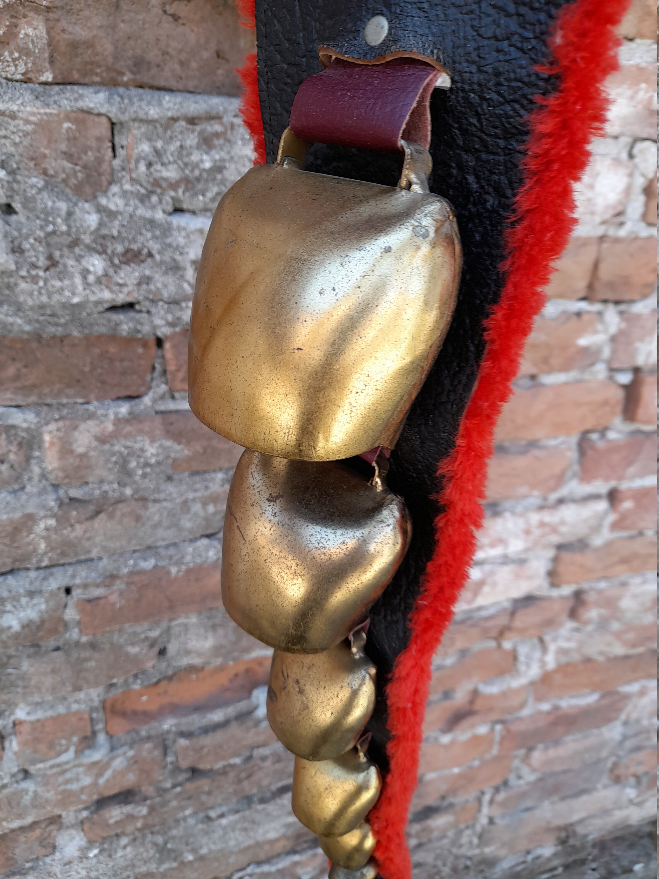 SWISS COW STRAP Large Bells Set of 6 on Original Used Leather Etsy