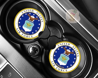 United States Military Car Coasters Navy Marines Army Air Force Space Force