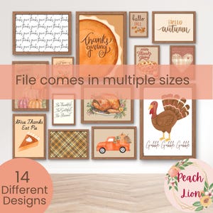 Thanksgiving Wall Art & Greeting Card Set (Digital Prints)