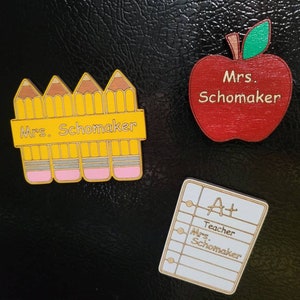 PERSONALIZED TEACHER MAGNETS + Teacher Gift + Personalized gift + Teacher Gift + Custom Magnets