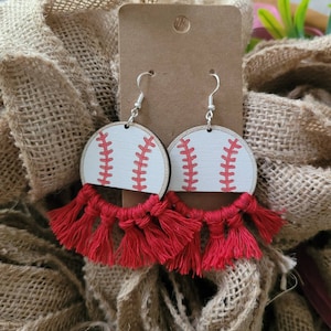 BASEBALL or SOFTBALL EARRINGS + Baseball Mom + Softball Mom + Softball Coach Gift