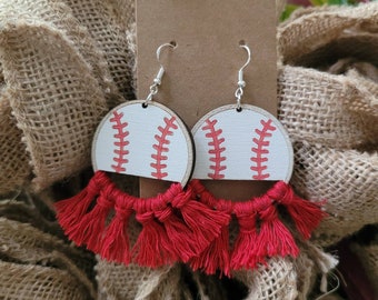 BASEBALL or SOFTBALL EARRINGS + Baseball Mom + Softball Mom + Softball Coach Gift