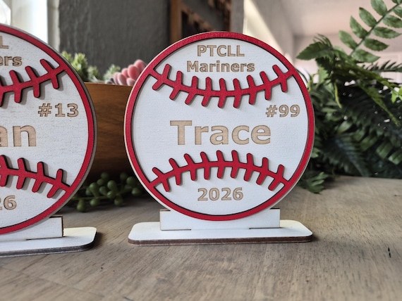 Baseball Softball Personalized Plaque, Team Award, End of year season, Tournament gift