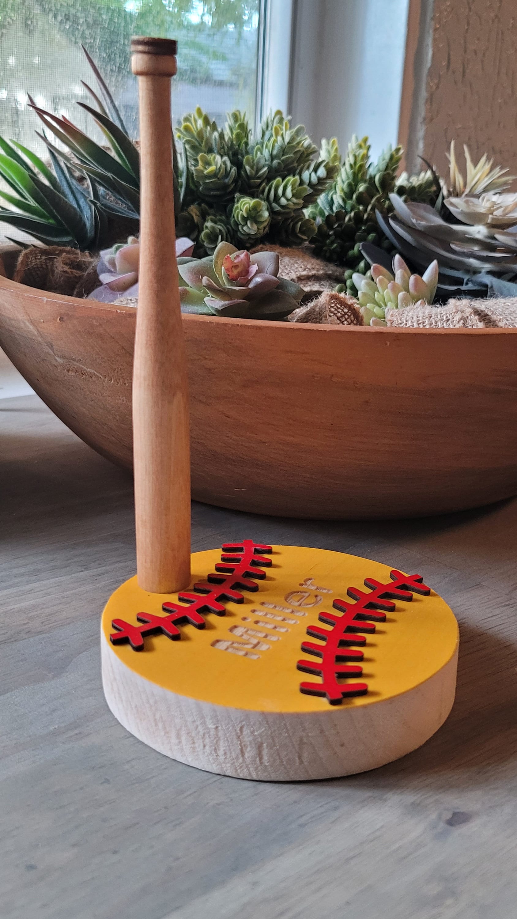 BASEBALL or SOFTBALL RING Holder + Tournament Ring Display + Championship Ring Rack + Customized Gift + Ring Stand