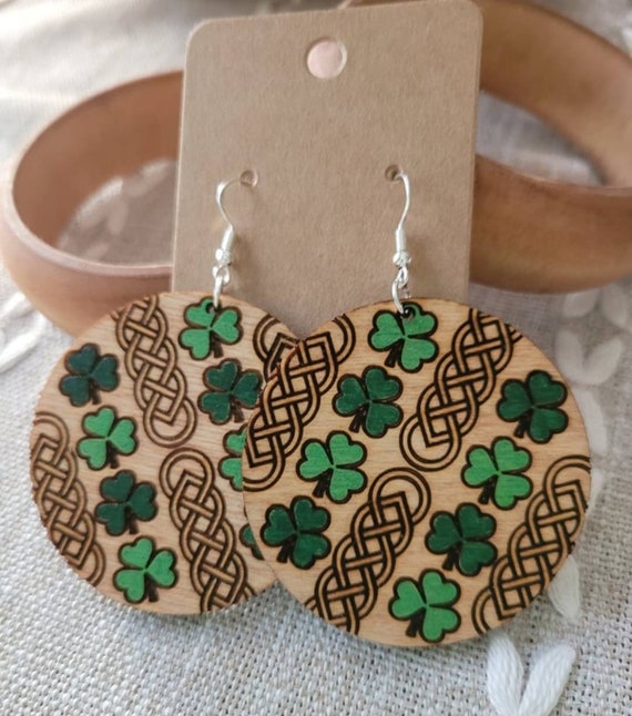 St Patricks Day Earrings, Irish Earrings