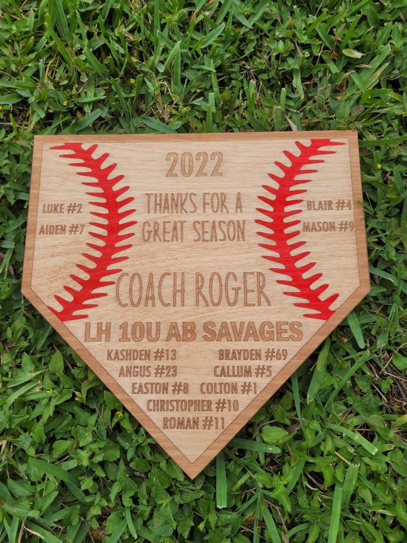 PERSONALIZED BASEBALL COACH Gift Custom Coach Gift End of Etsy