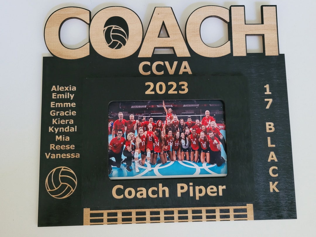 Personalized Wood Coach Picture Frame, Team Gift - Etsy