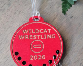 WRESTLING PIN HOLDER keychain Personalized