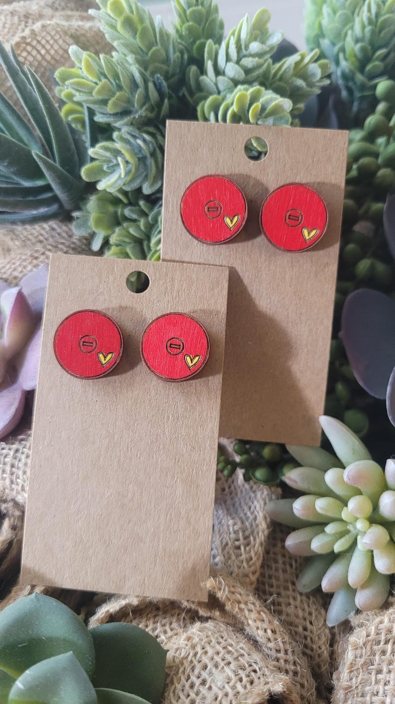 WRESTLING STUD earrings- Wrestling Mom + Sister + gift + jewelry Personalized + Match Day Outfit accessories image 6