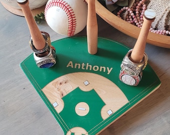 BASEBALL oder SOFTBALL RING-Halter + Turnierring-Aufsteller + Cup-Ring-Halterung + individuelles Geschenk