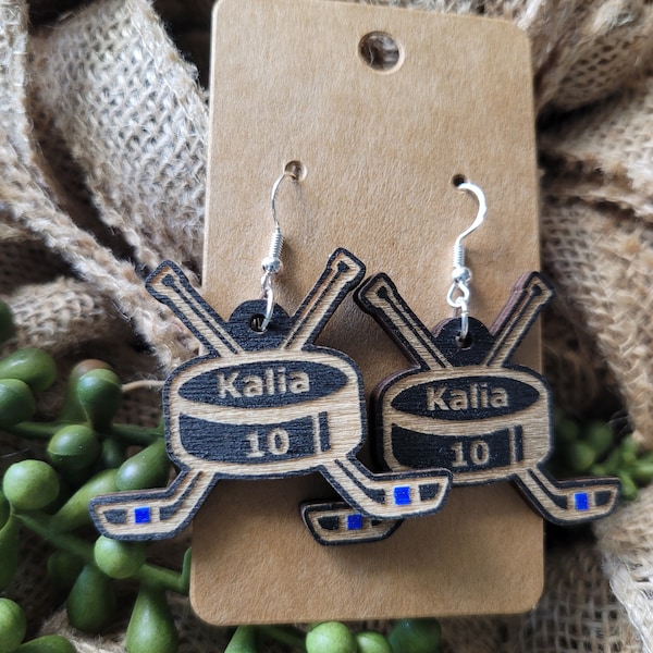 Hockey Earrings Etsy