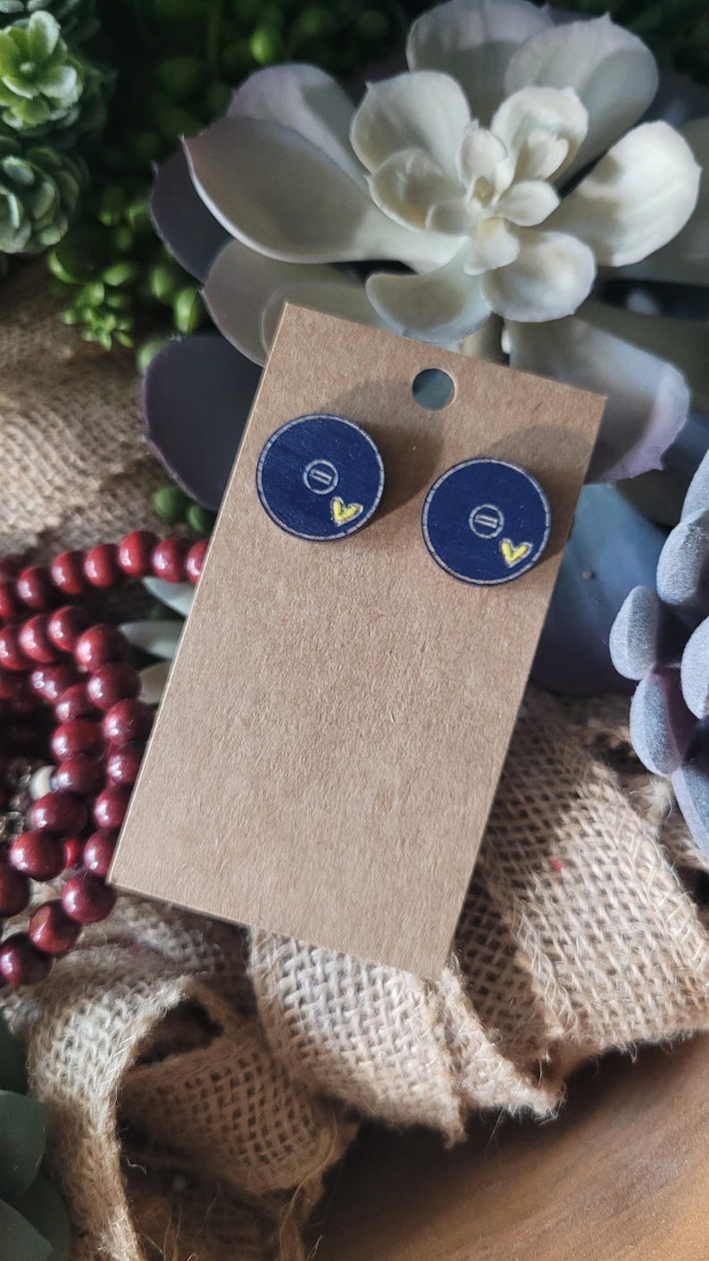 WRESTLING STUD earrings- Wrestling Mom + Sister + gift + jewelry Personalized + Match Day Outfit accessories image 7
