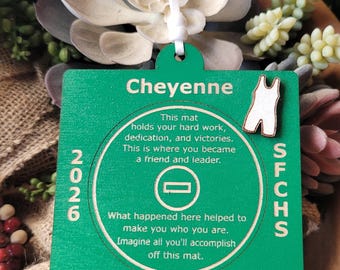 Wrestling Senior Night Gift + Banquet Bouquet Tag + Homecoming Event + Christmas Ornament + Coach Mom Goodie Bag Present + Keepsake