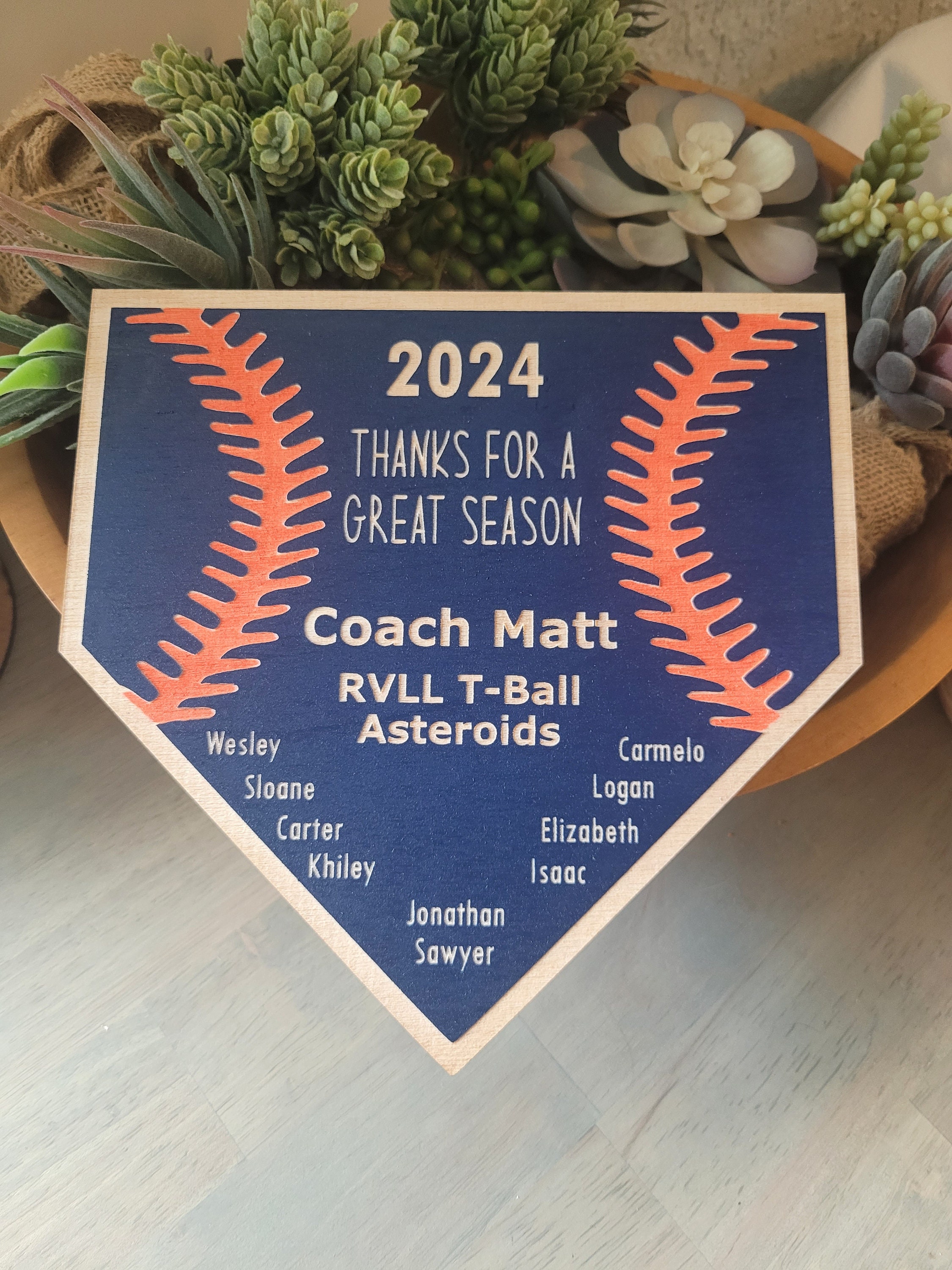 SOFTBALL COACH GIFT + Softball Plaque + Coach Plaque + End of Season Gift + Personalized Gift