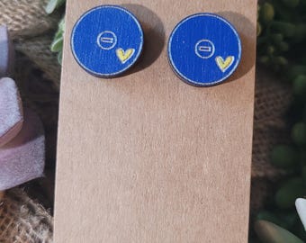 WRESTLING STUD earrings- Wrestling Mom + Sister +  gift + jewelry Personalized + Match Day Outfit accessories