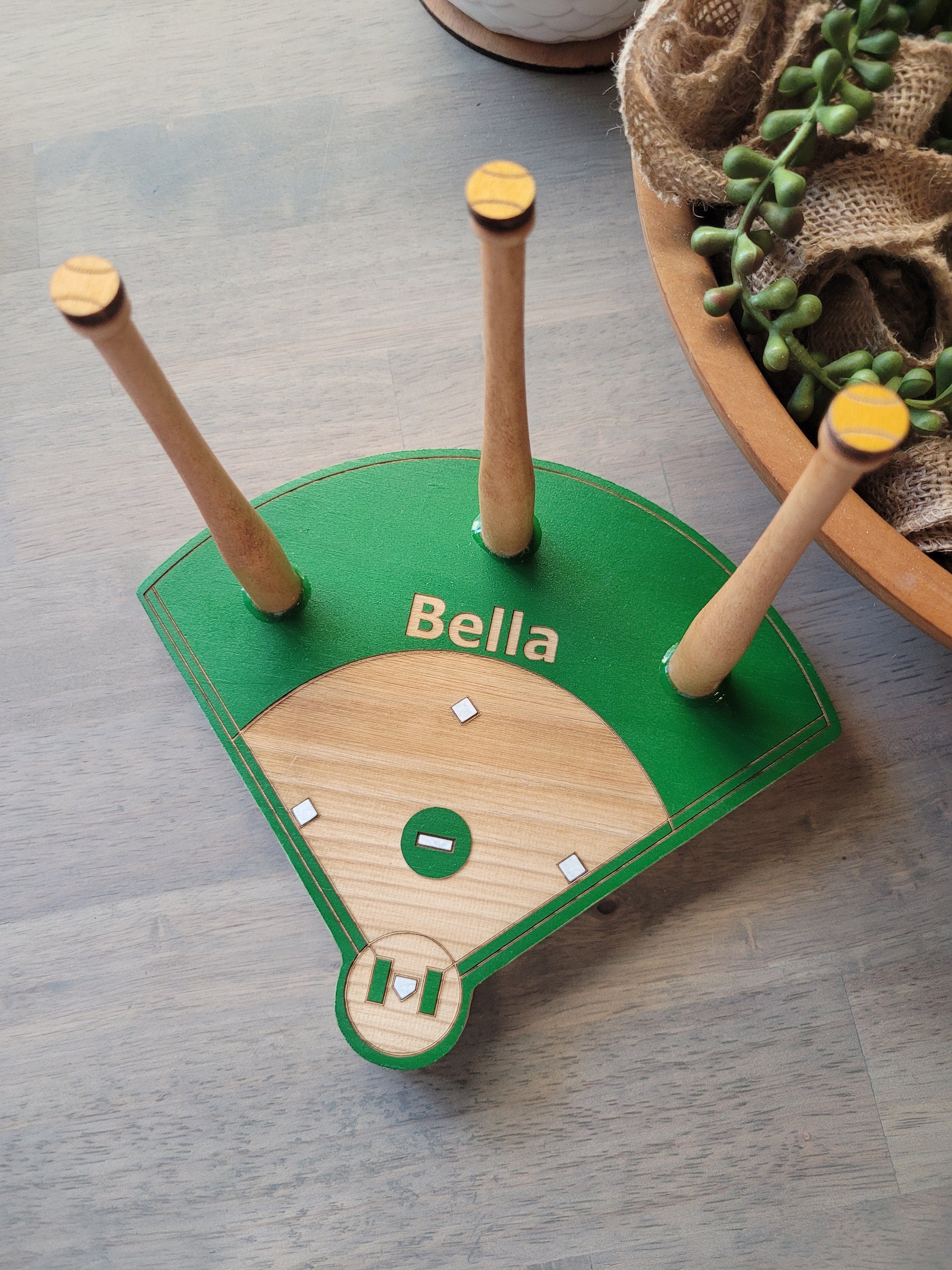 BASEBALL or SOFTBALL RING Holder + Tournament Ring Display + Championship Ring Rack + Customized Gift
