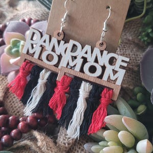 DANCE MOM EARRINGS + Hip Hop dance + Ballet Dance + Jazz Dance + Lyrical Dance + Hula + Tap Dance + Dance Coach + Personalized gift + Cheer