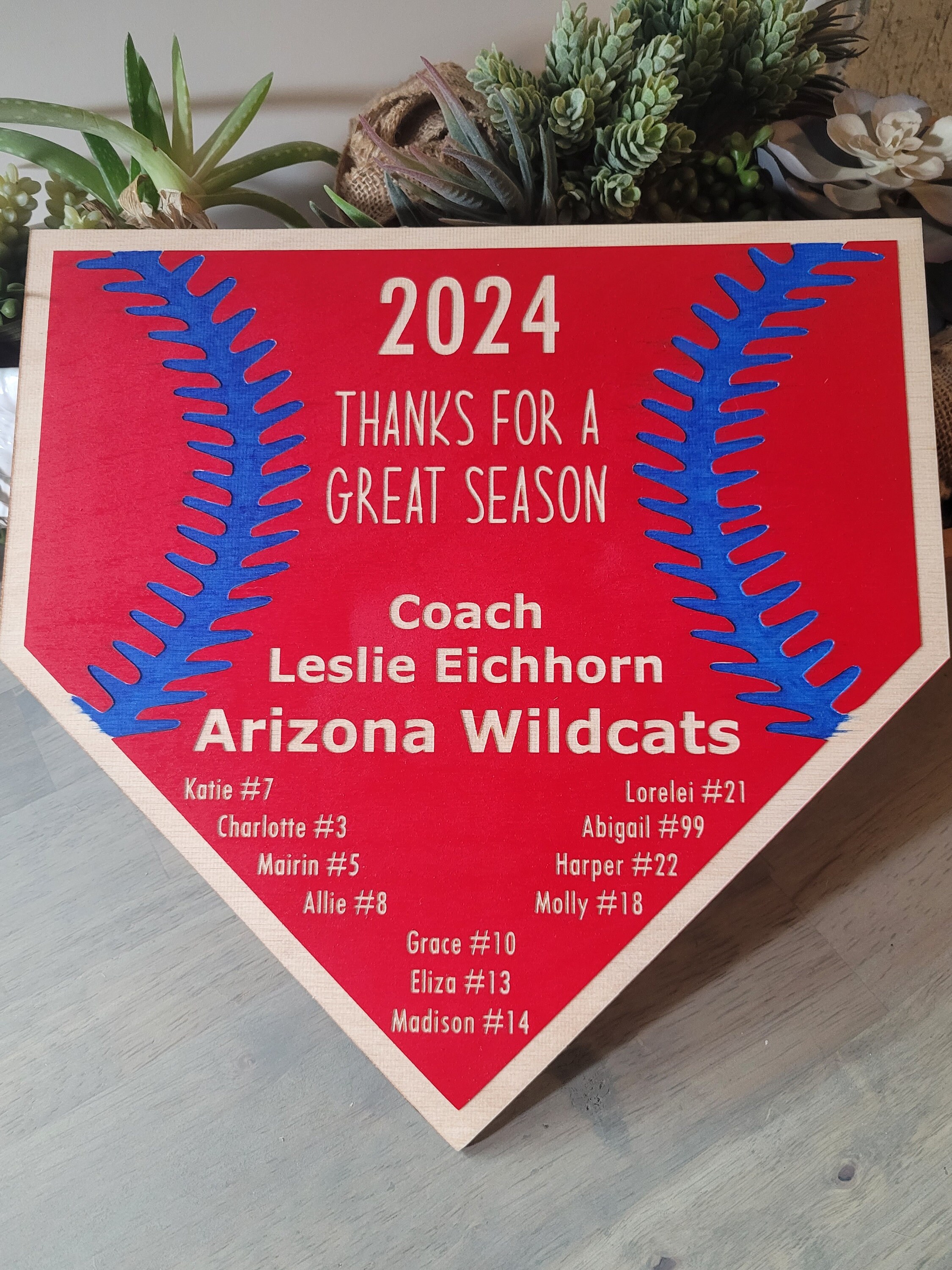 SOFTBALL COACH GIFT + Softball Plaque + Coach Plaque + End of Season Gift + Personalized Gift