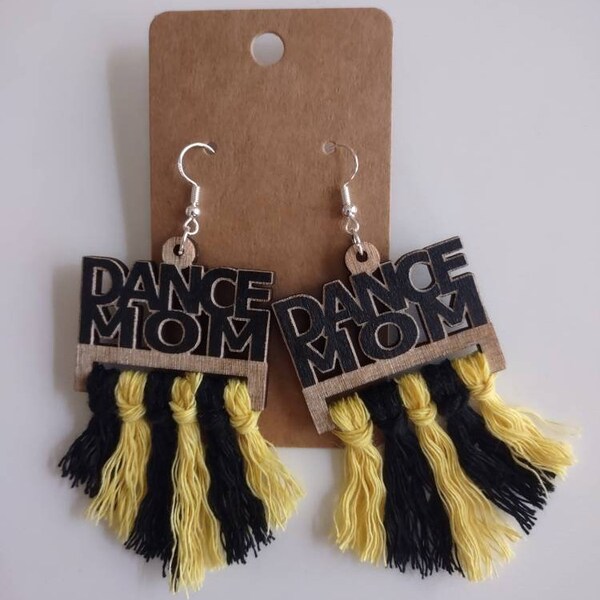 Dance Mom Earrings Etsy