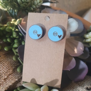 WRESTLING STUD earrings- Wrestling Mom + Sister + gift + jewelry Personalized + Match Day Outfit accessories image 2