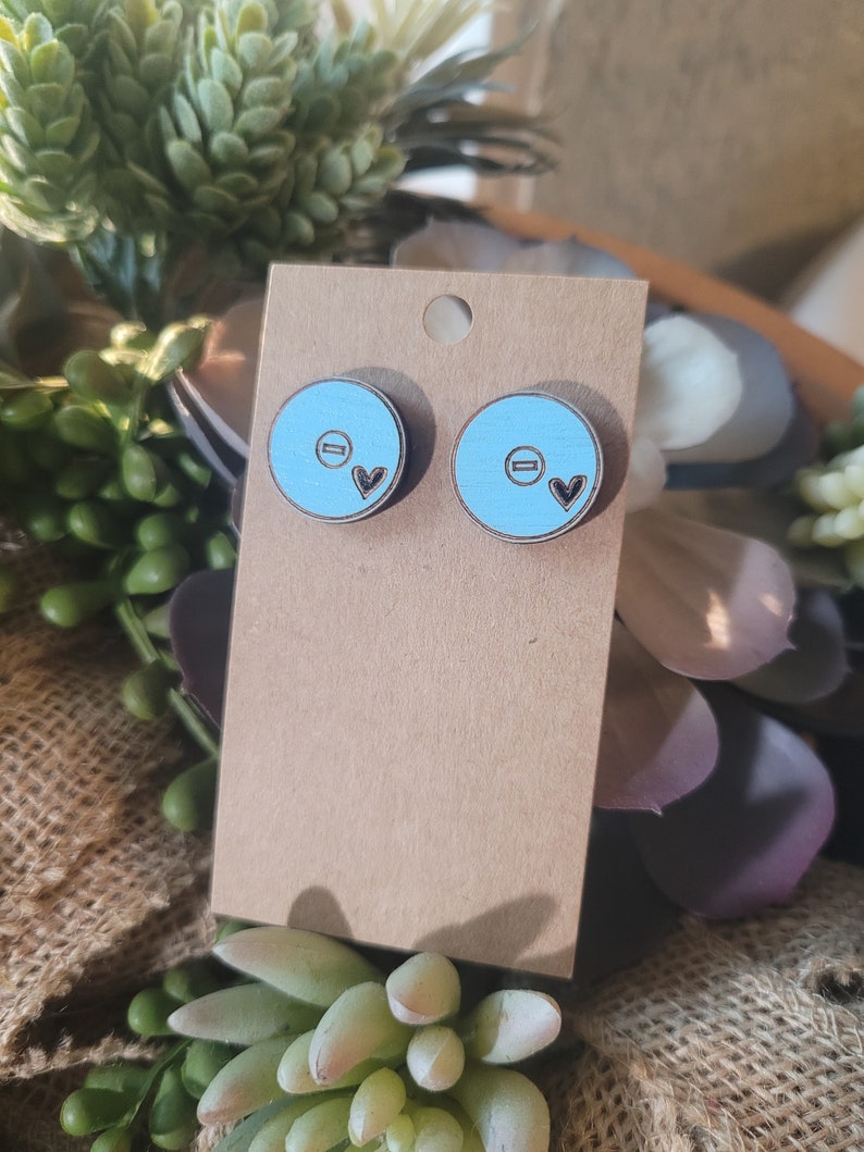 WRESTLING STUD earrings- Wrestling Mom + Sister + gift + jewelry Personalized + Match Day Outfit accessories image 2
