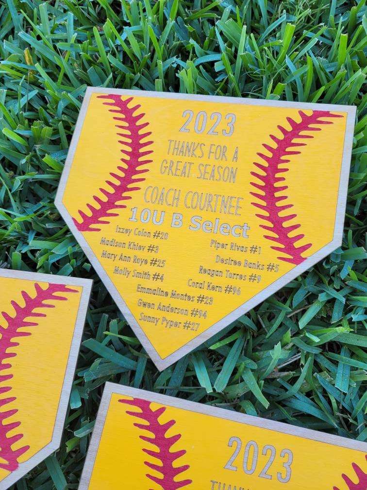 SOFTBALL COACH GIFT + Softball Plaque + Coach Plaque + End of Season Gift + Personalized Gift