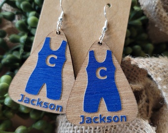 WRESTLING EARRINGS + Mom + Coach + Personalized Gift + sister +  grandma + match Day Outfit Accessories + singlet + Jewelry