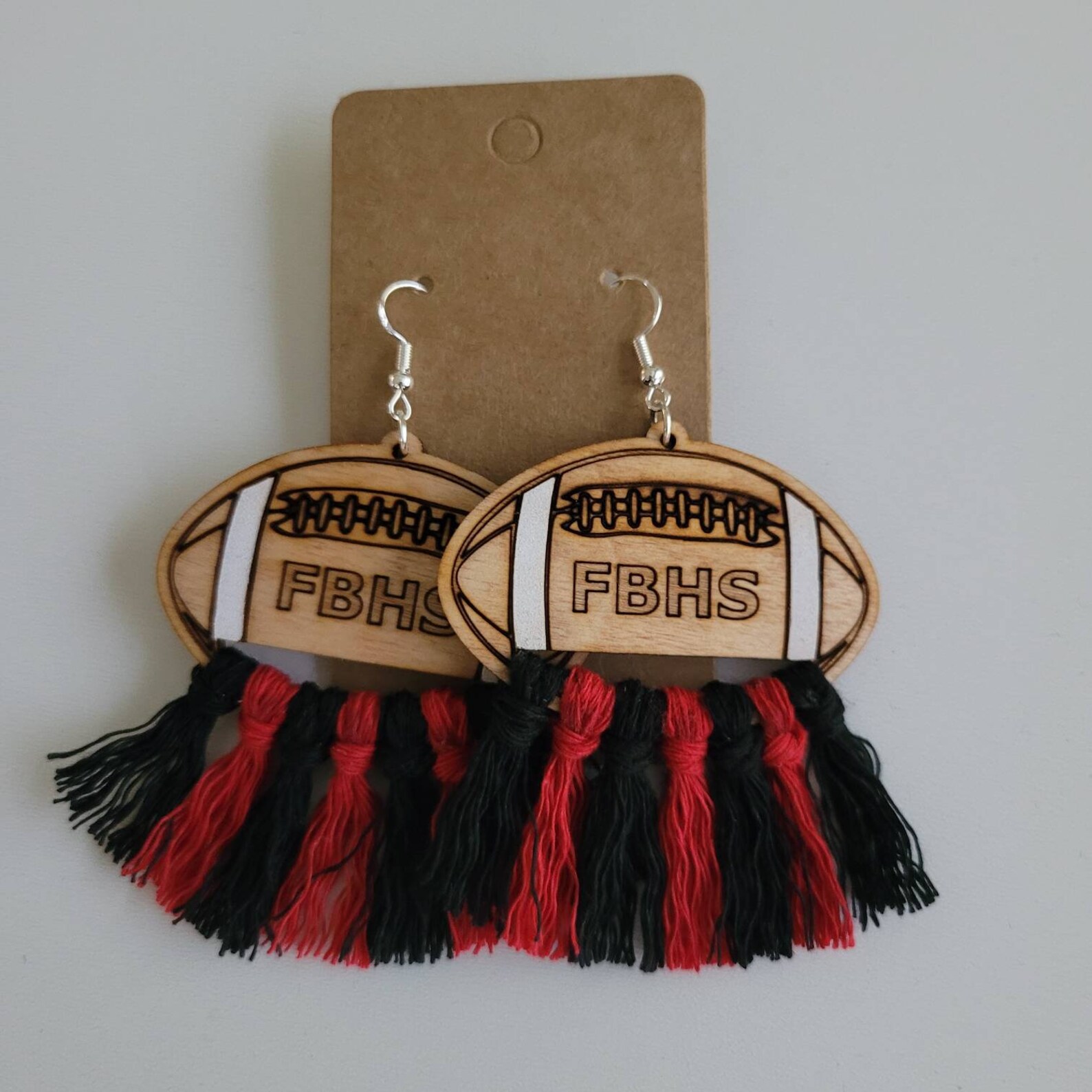 PERSONALIZED FOOTBALL EARRINGS Custom Personalized Etsy