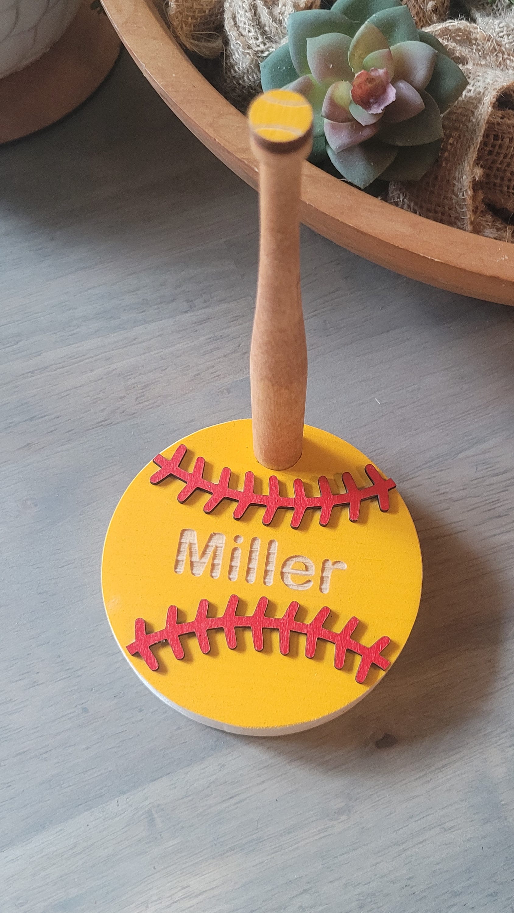 BASEBALL or SOFTBALL RING Holder + Tournament Ring Display + Championship Ring Rack + Customized Gift + Ring Stand