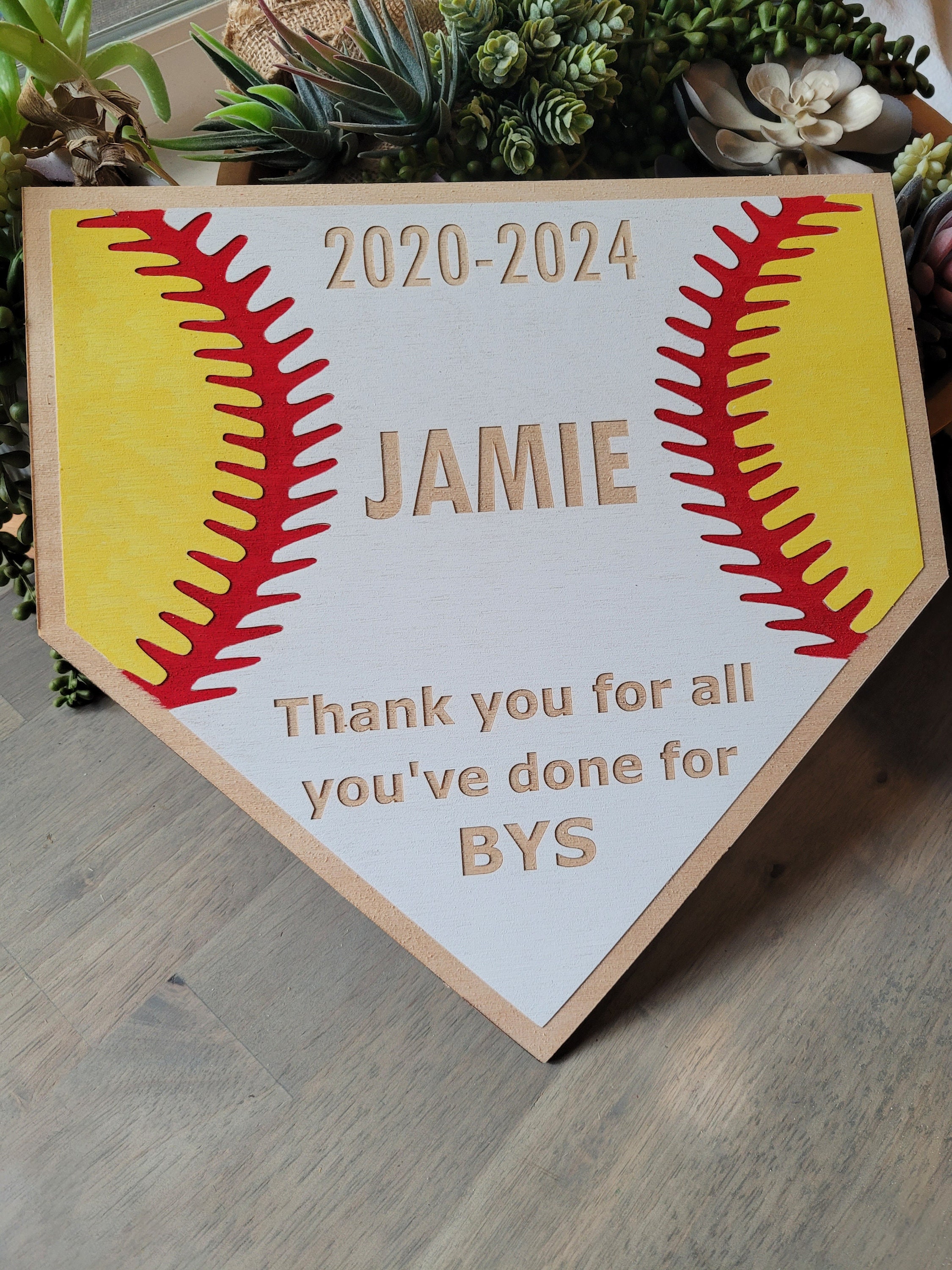 SOFTBALL COACH GIFT + Softball Plaque + Coach Plaque + End of Season Gift + Personalized Gift