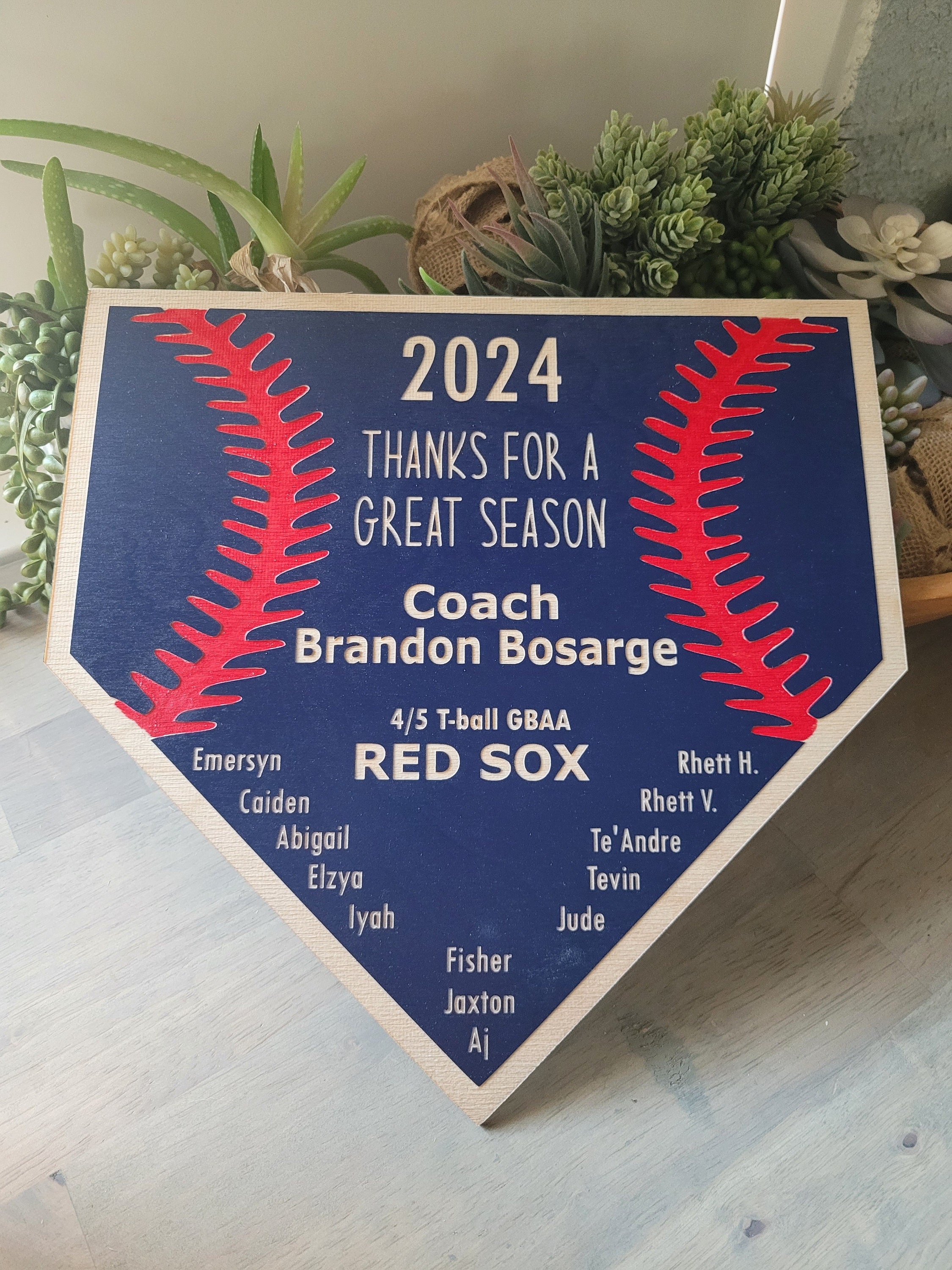 SOFTBALL COACH GIFT + Softball Plaque + Coach Plaque + End of Season Gift + Personalized Gift
