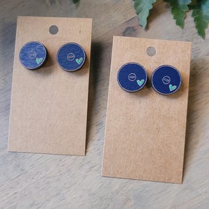 WRESTLING STUD earrings- Wrestling Mom + Sister + gift + jewelry Personalized + Match Day Outfit accessories image 11